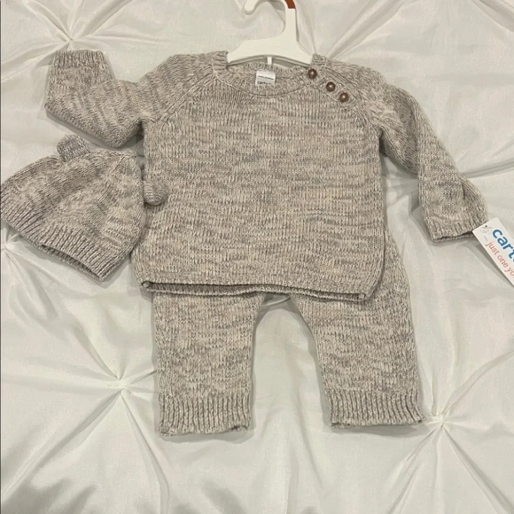 Carter's Heathered Knit Baby Outfit